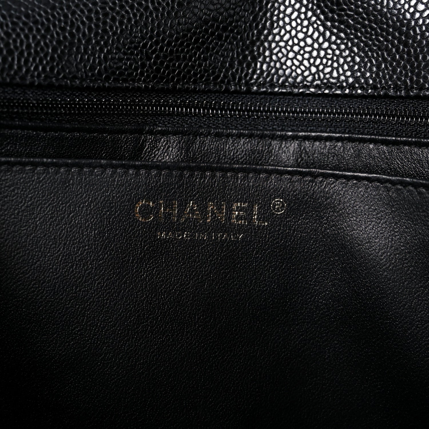 Caviar Quilted Jumbo Single Flap Black