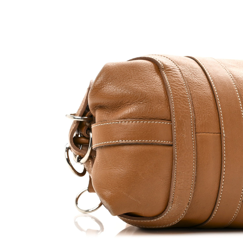 Soft Calf Top Handle Satchel Brown