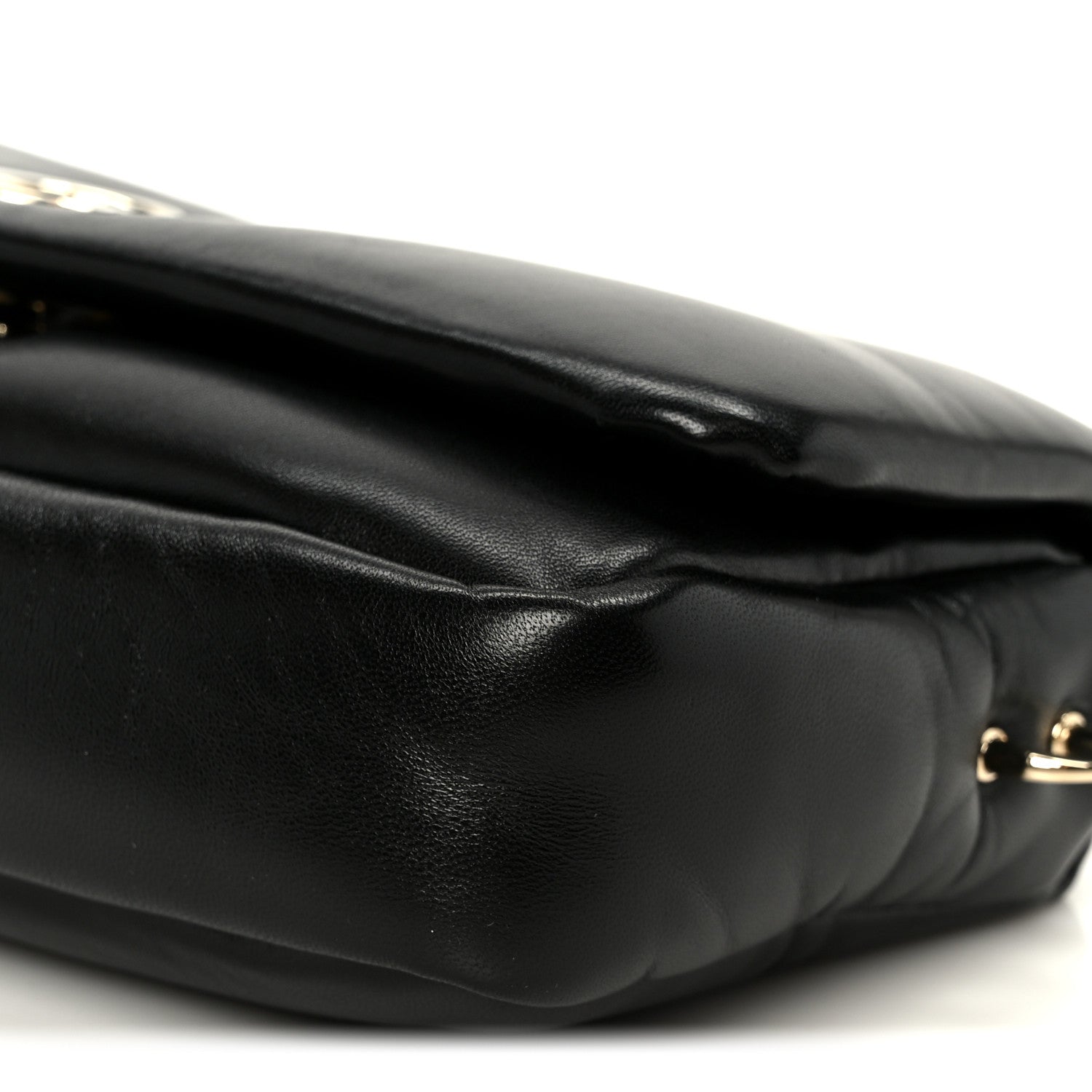 Lambskin Small GG Milano Top Handle Shoulder Bag Black
