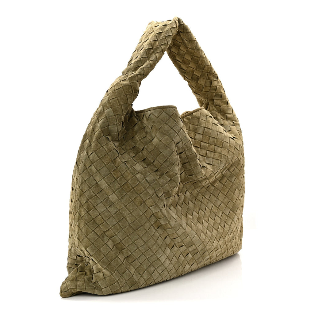 Suede Intrecciato Large Hop Mud