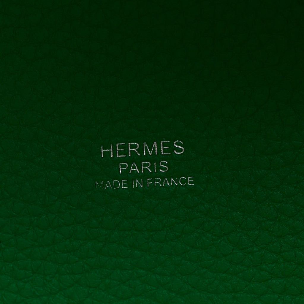 Taurillon Clemence Swift Eclat Picotin Lock 18 PM Menthe Vert Bosphore