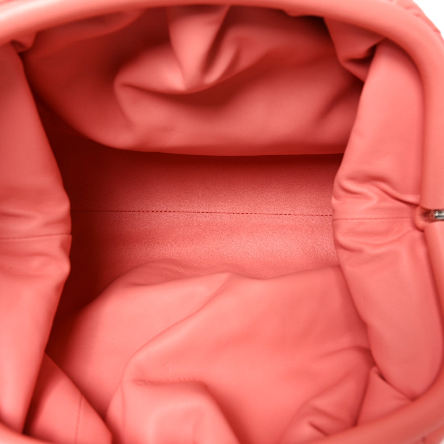 Nappa Maxi Intrecciato The Pouch Oversized Clutch Peach