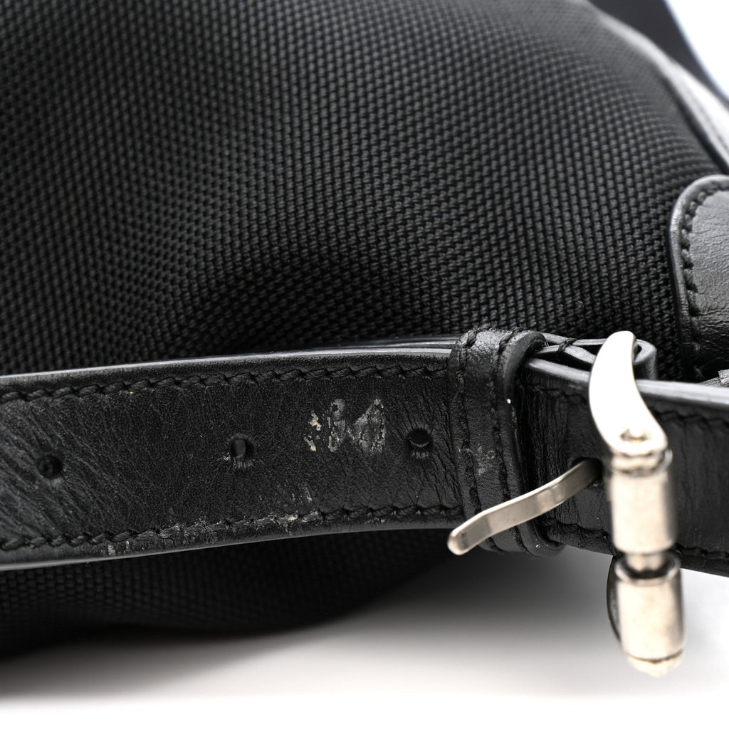 Techno Canvas Web Messenger Bag Black