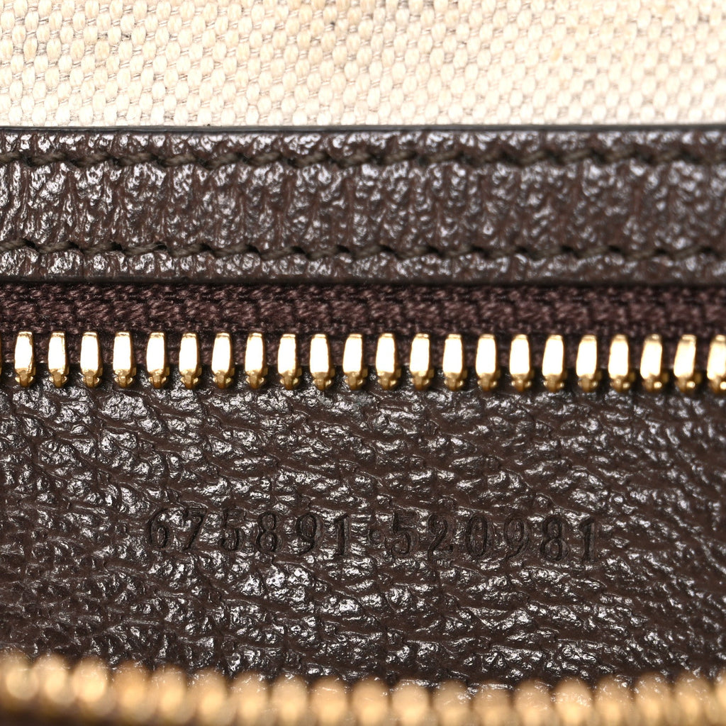 Monogram Jumbo GG Textured Dollar Calfskin Web Messenger Shoulder Bag Camel Ebony New Acero