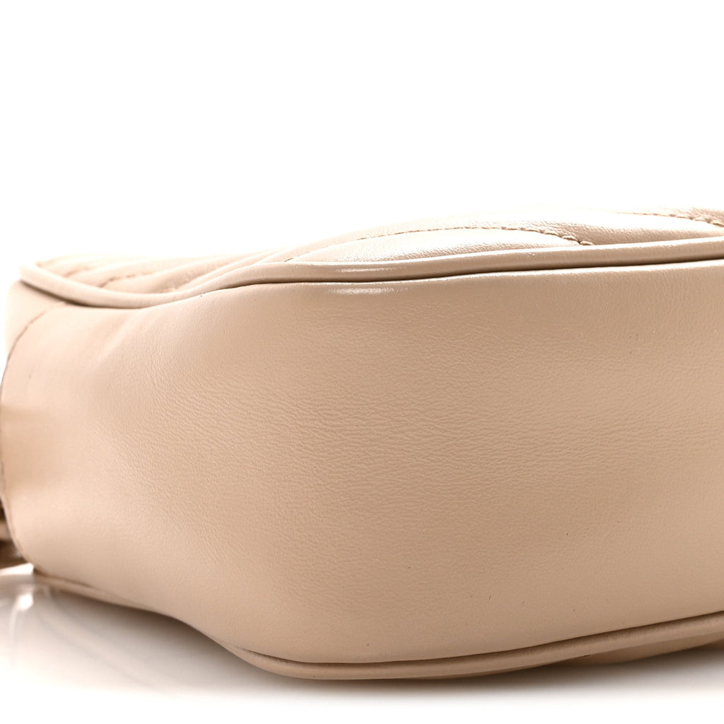 Calfskin Matelasse Monogram Lou Camera Bag Dark Beige