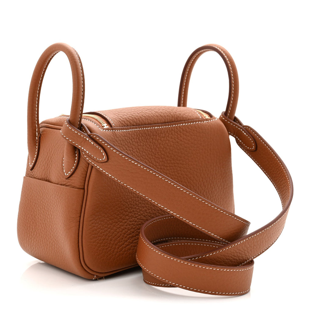 Taurillon Clemence Mini Lindy 20 Gold