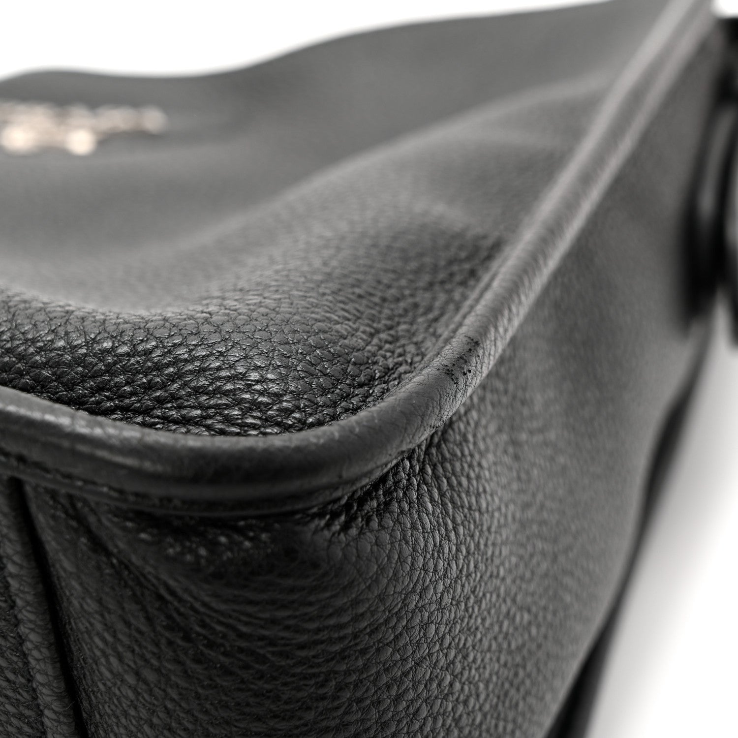 Vitello Daino Soft Hobo Messenger Bag Black