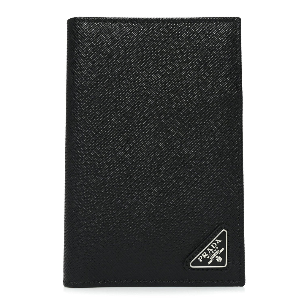 Saffiano Passport Holder Black