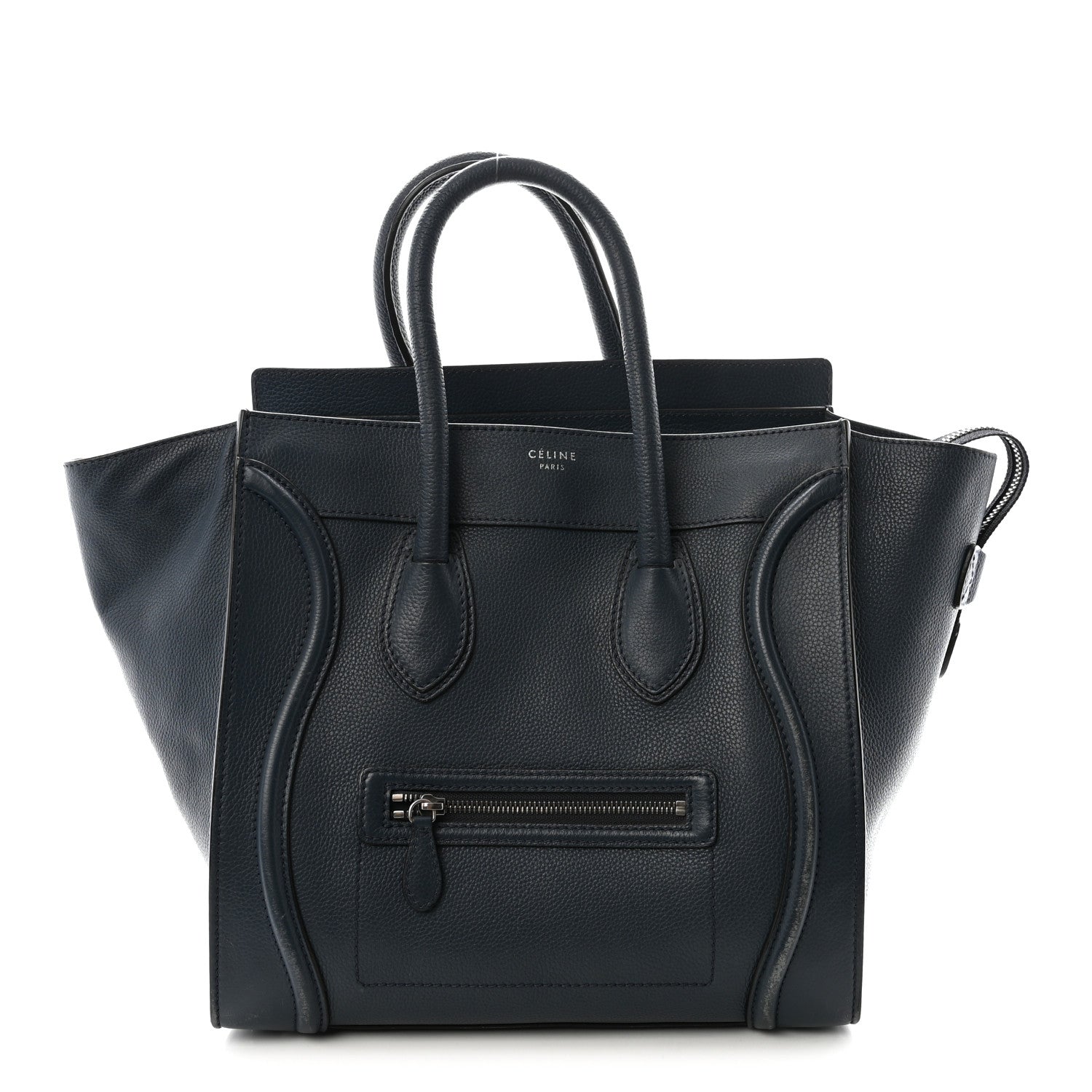 Drummed Calfskin Mini Luggage Orage