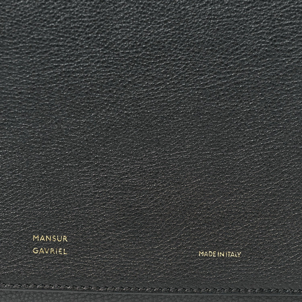 Calfskin Box Shoulder Bag Black