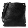 Nappa Intrecciato VN Crossbody Messenger Bag Black