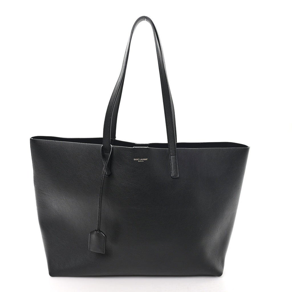 Calfskin Large Shopping Tote Black