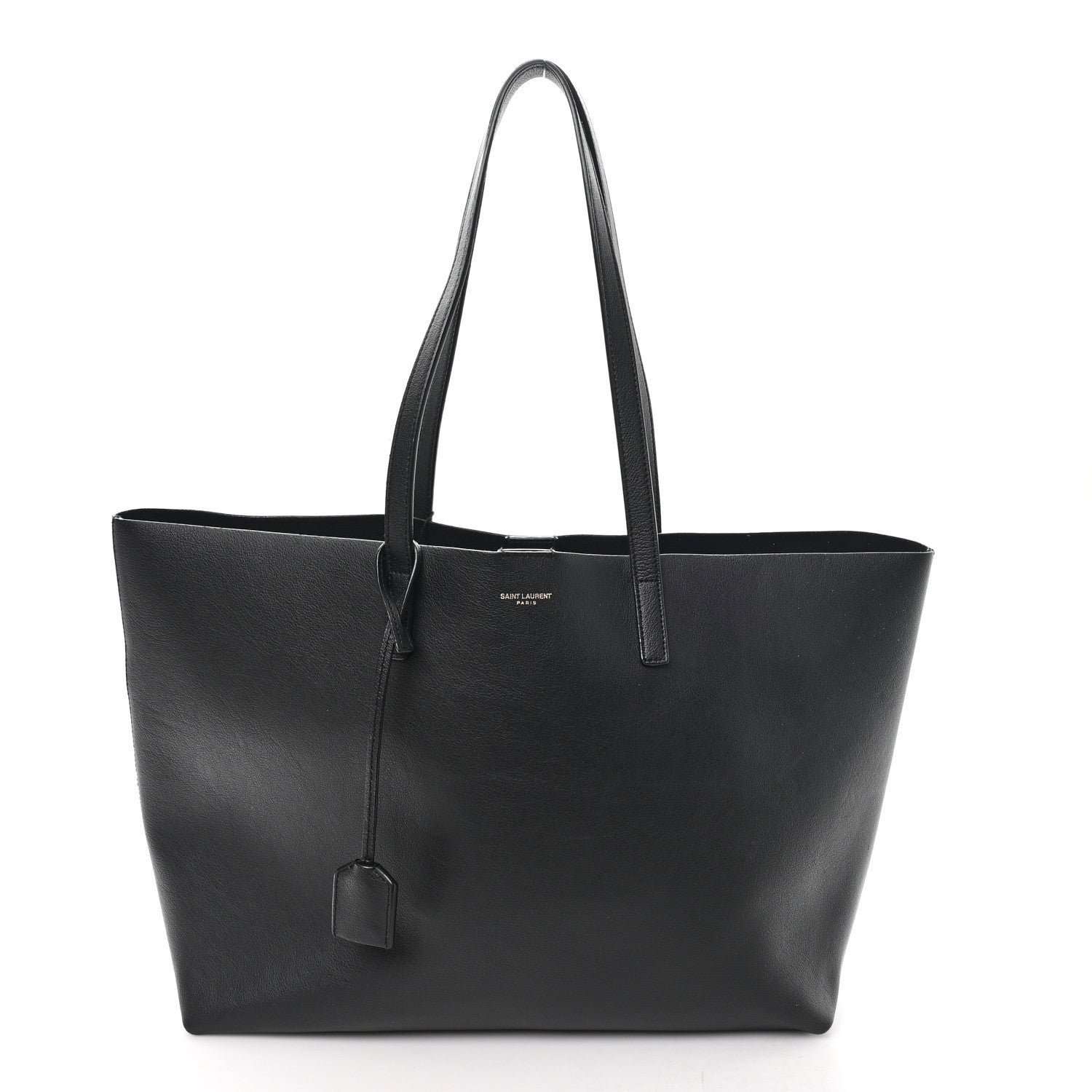 Calfskin Large Shopping Tote Black