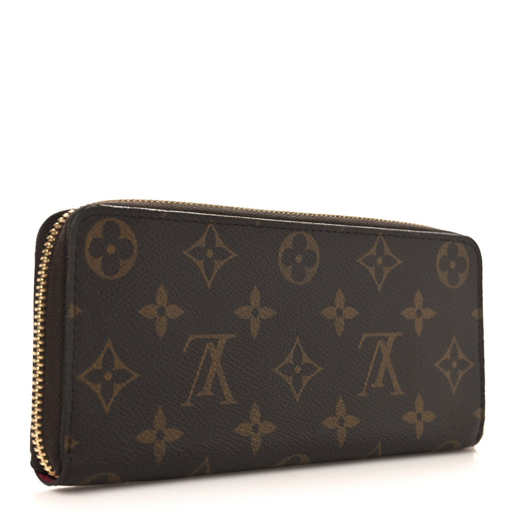 Monogram Clemence Wallet Fuchsia