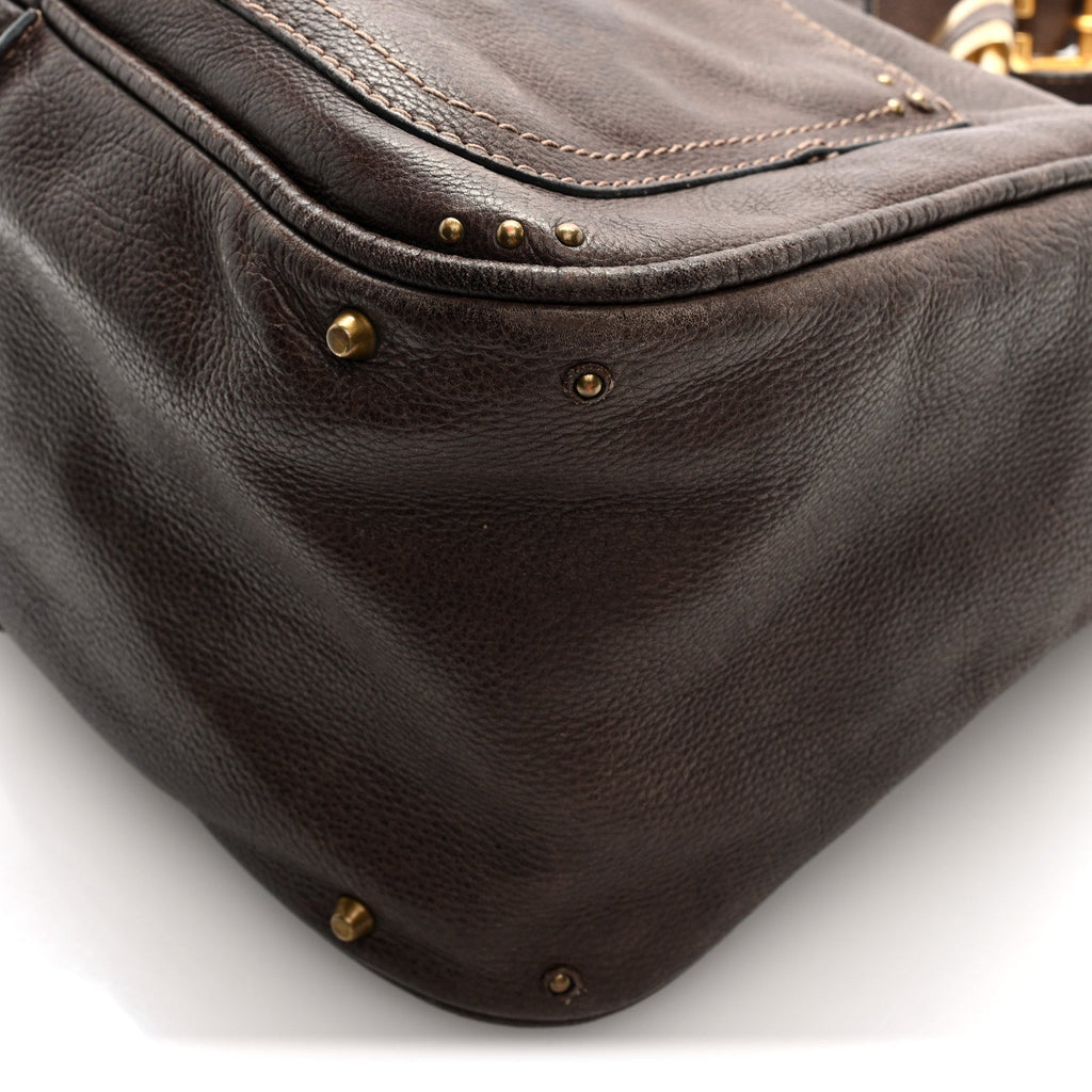 Calfskin Paddington Hobo Brown