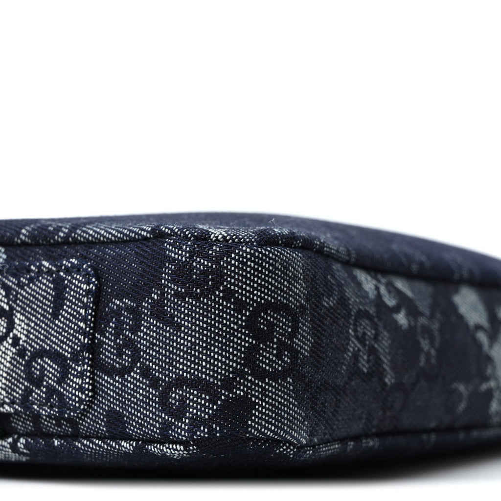 Denim GG Monogram Camouflage Small Crossbody Bag Blue