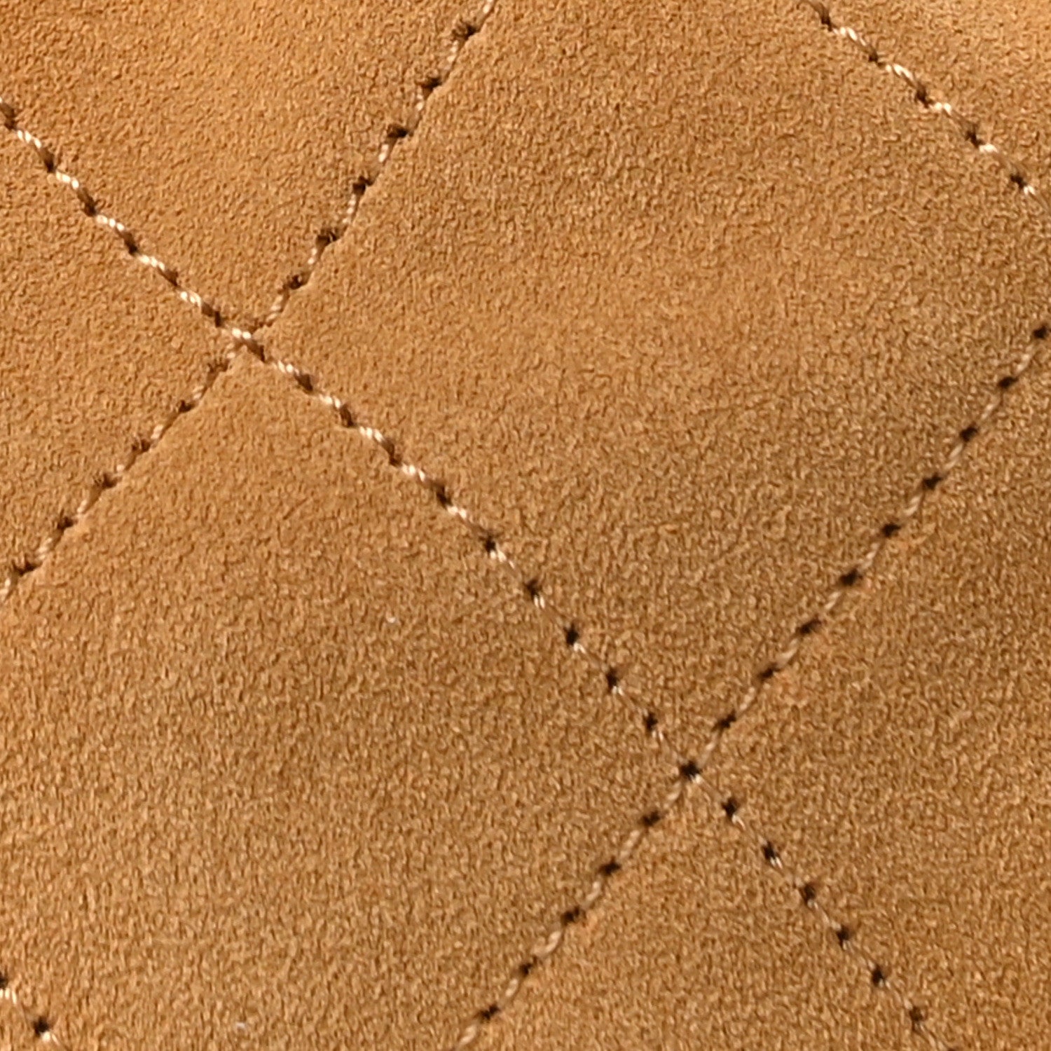 Suede Quilted Medium Chanel 25 Handbag Beige