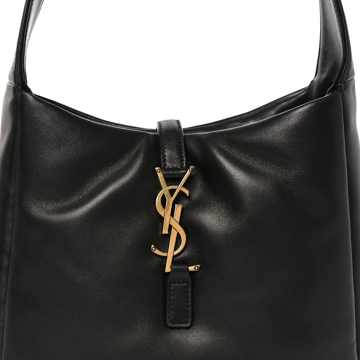 Padded Lambskin Small Le 5 A 7 Supple Hobo Black