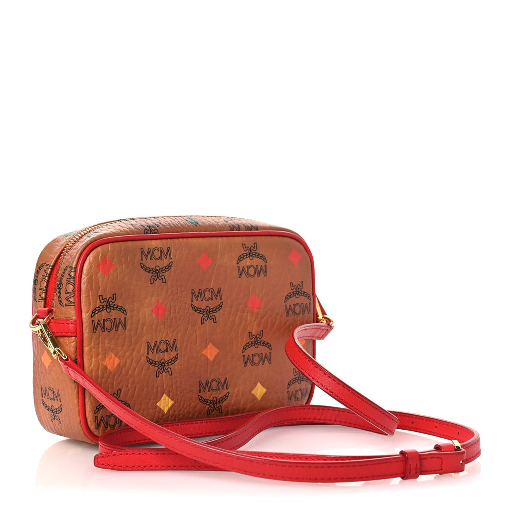 Skyoptic Visetos Spectrum Diamond Camera Bag Cognac Red