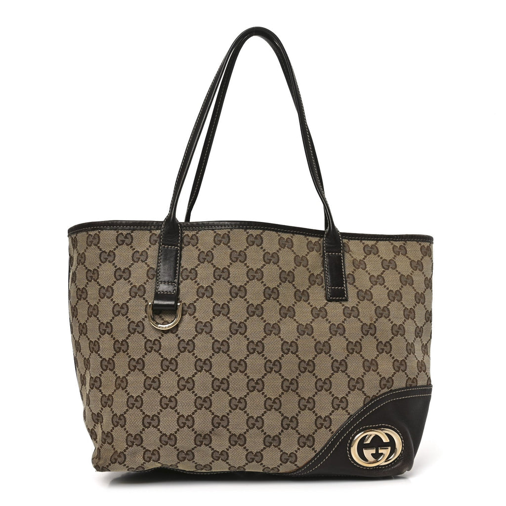 Monogram Medium New Britt Tote Brown