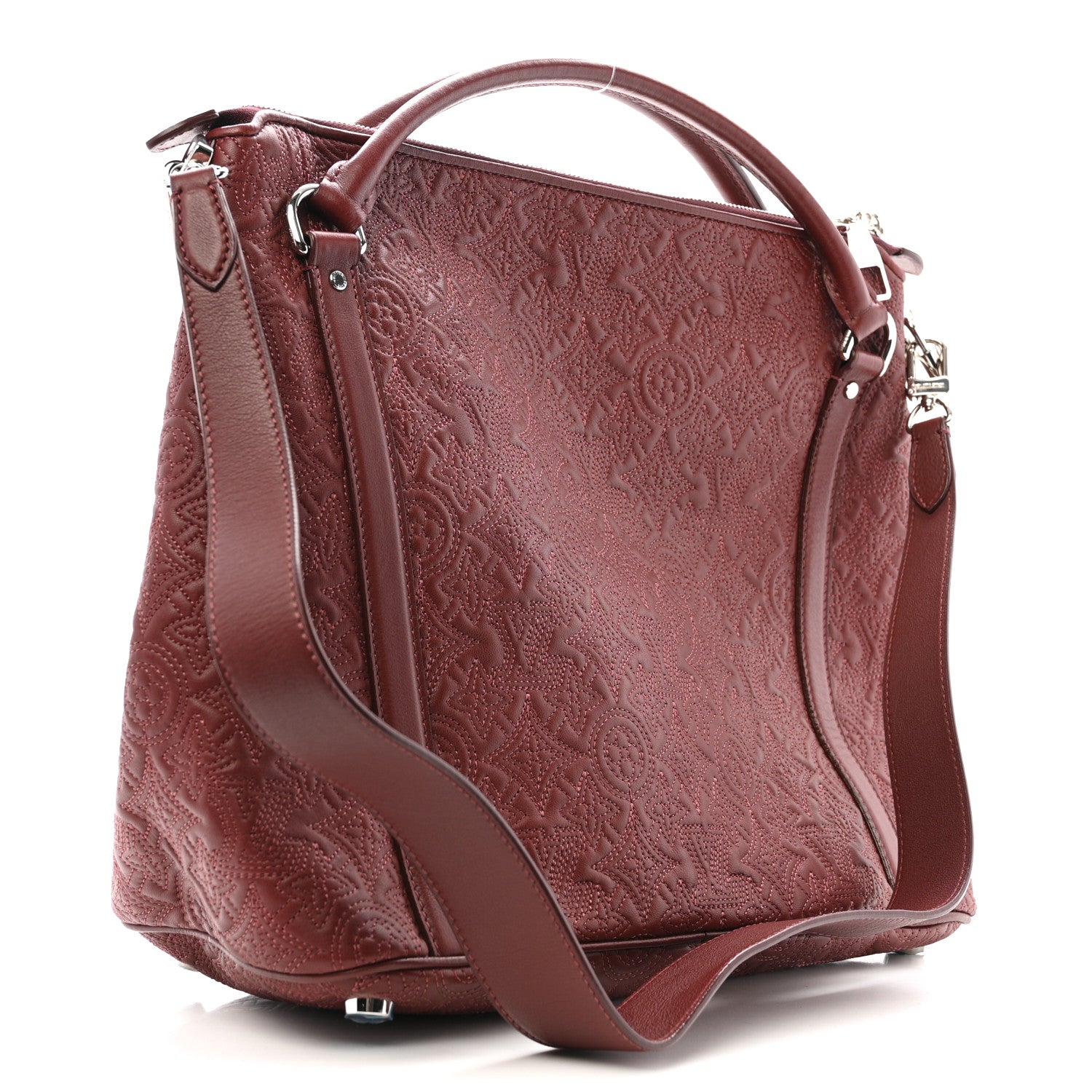 Monogram Lambskin Antheia Ixia MM Fuchsia