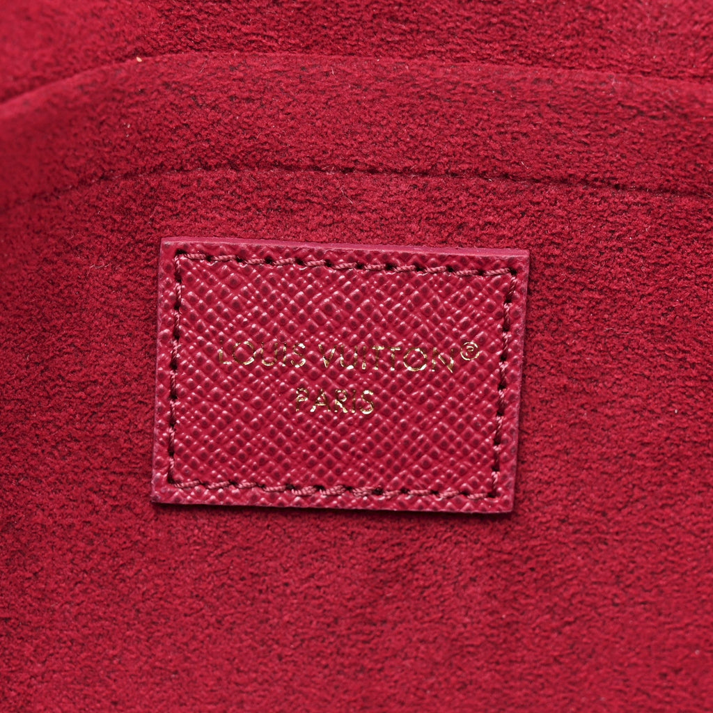Monogram Pochette Felicie Chain Wallet Fuchsia