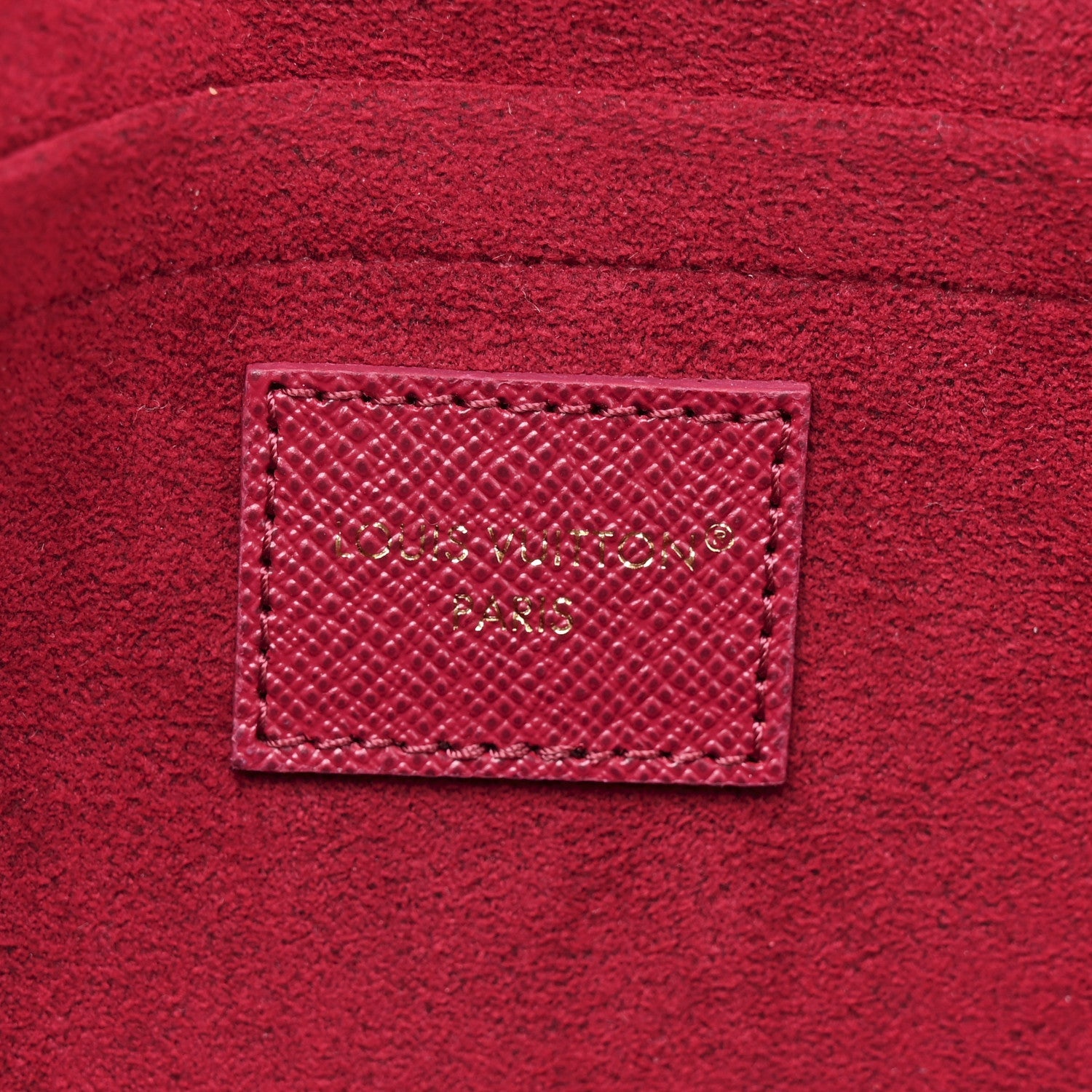 Monogram Pochette Felicie Chain Wallet Fuchsia