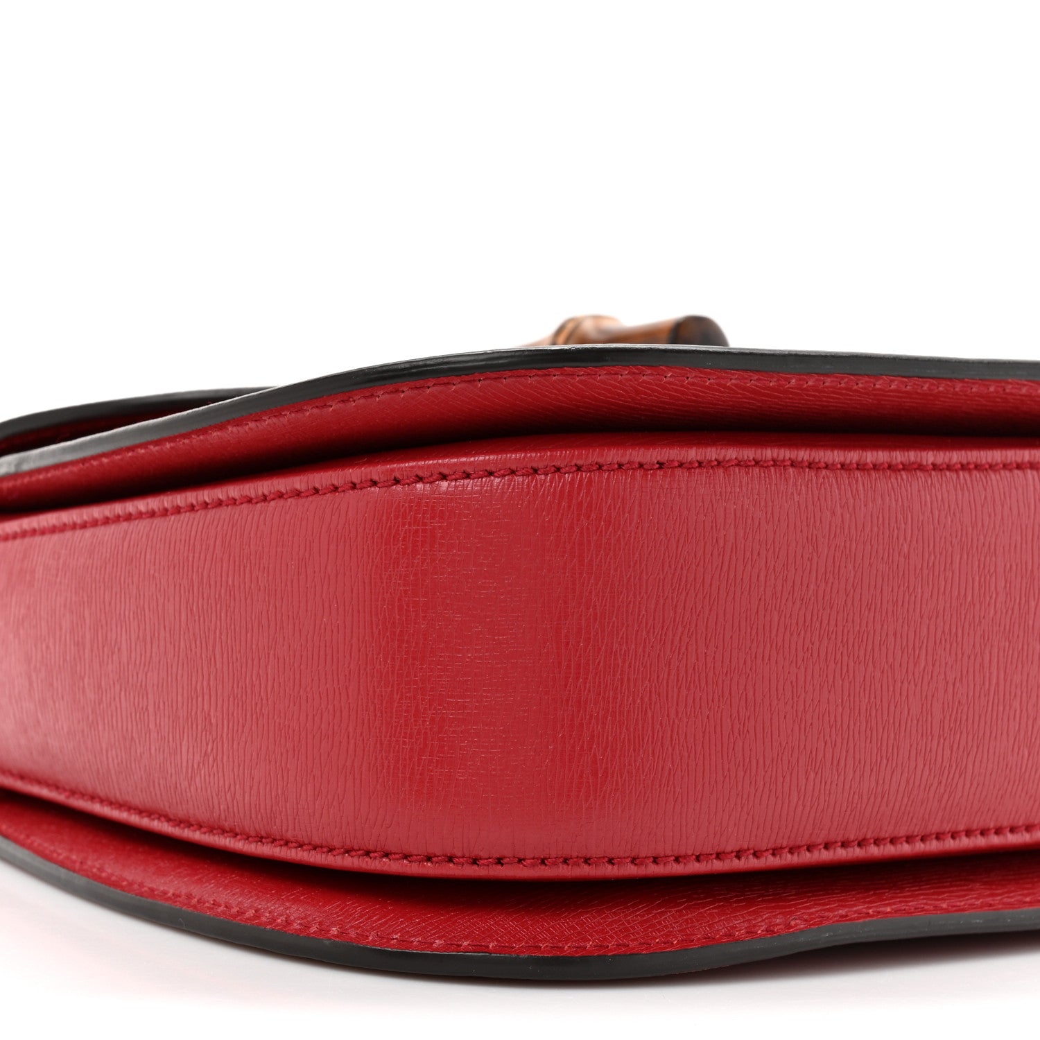 Shangai Calfskin Small Classic Bamboo Top Handle Bag Romantic Cerise
