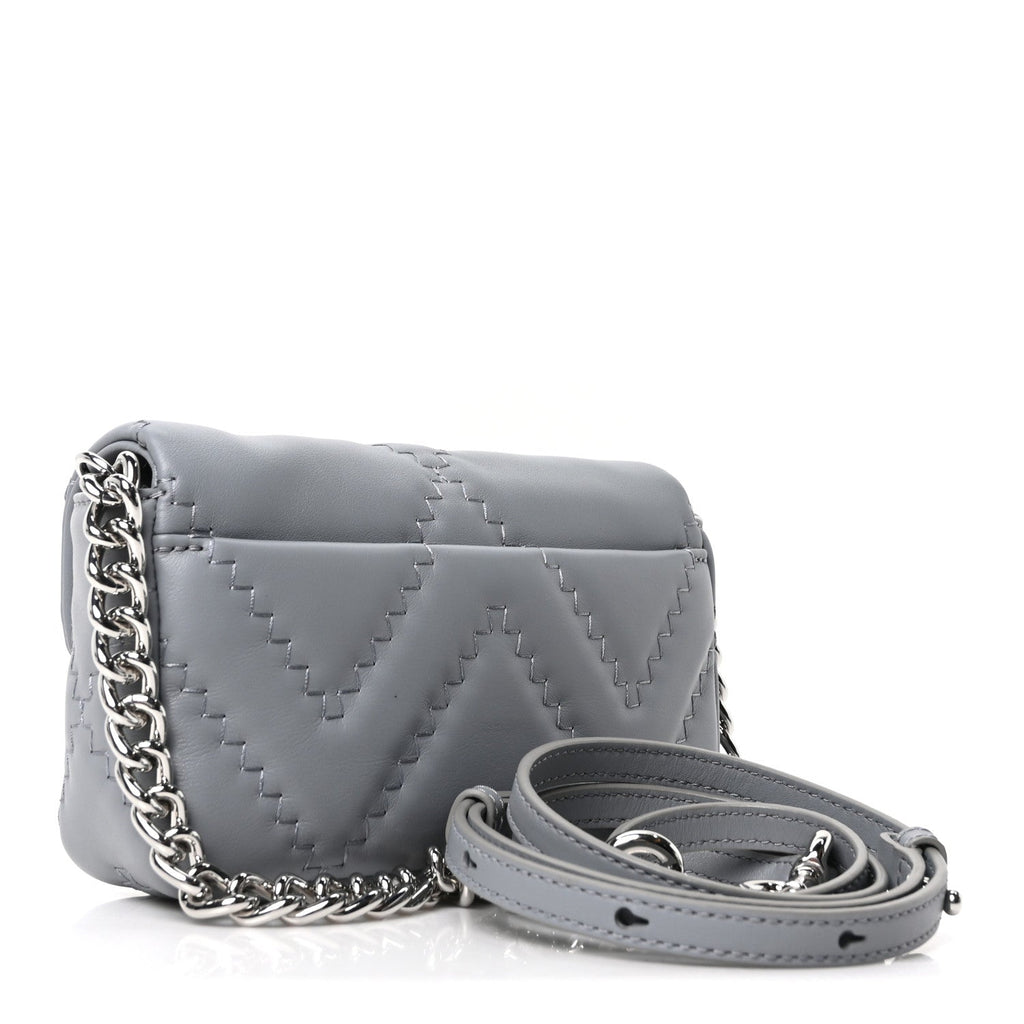 Calfskin Quilted The J Marc Shoulder Bag Wolf Grey