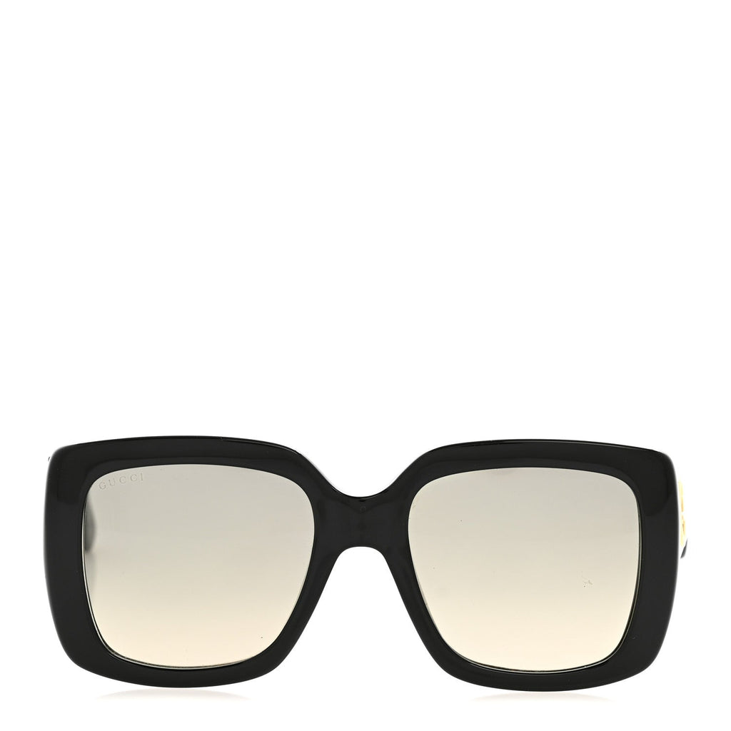 Acetate Square Frame Sunglasses GG0141S Black