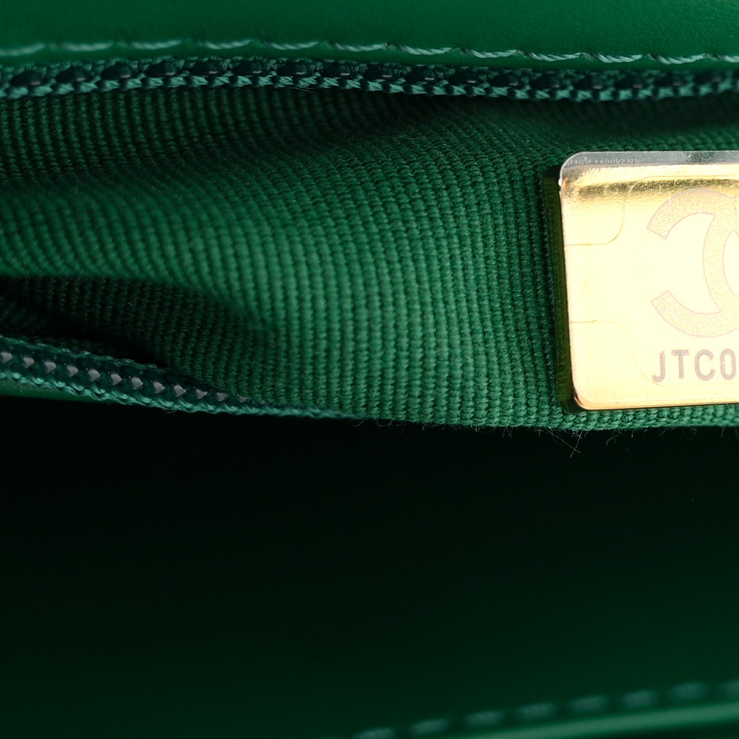 Shiny Aged Calfskin Quilted Nano Kelly Shopper Green