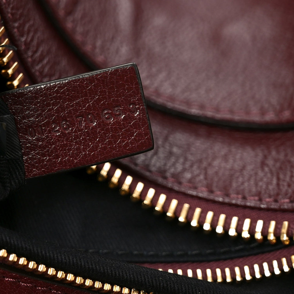 Grained Buffalo Paddington Grenat