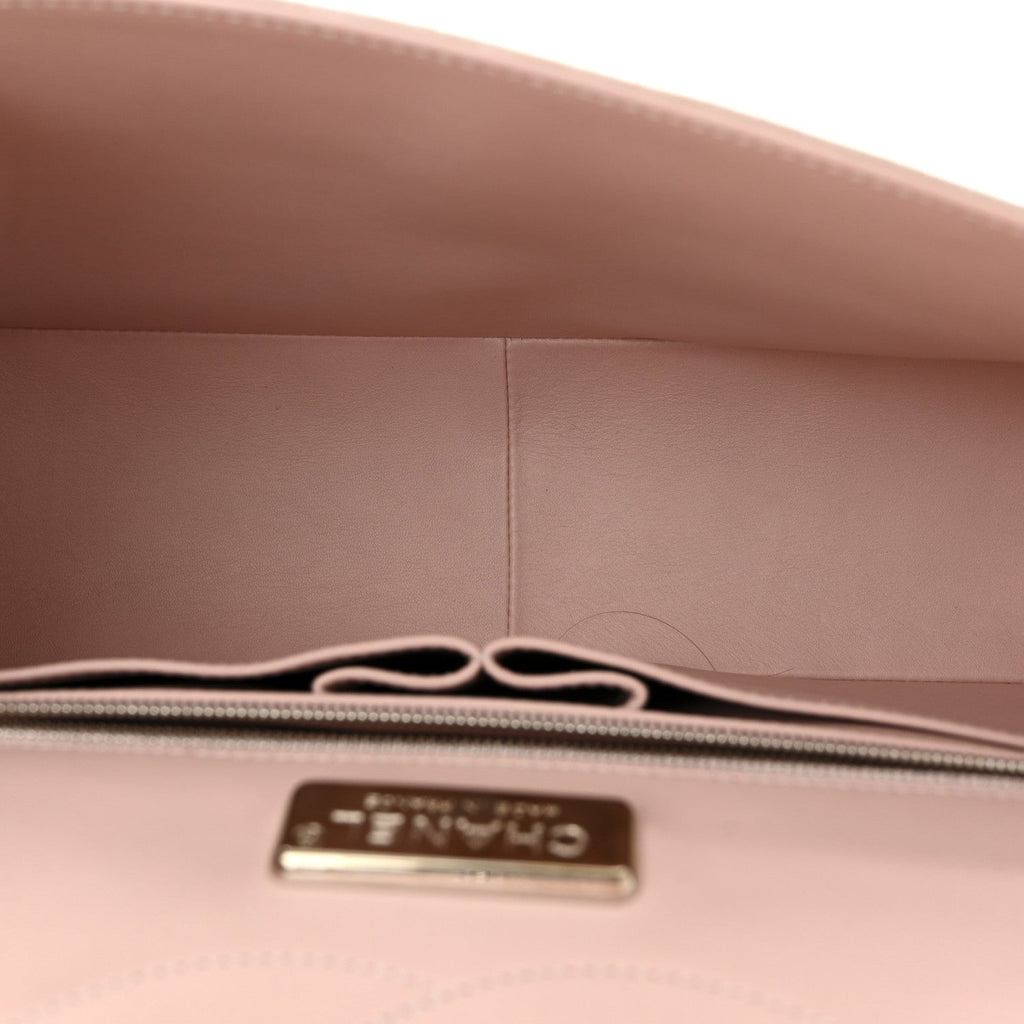 Alligator Jumbo Double Flap Light Pink