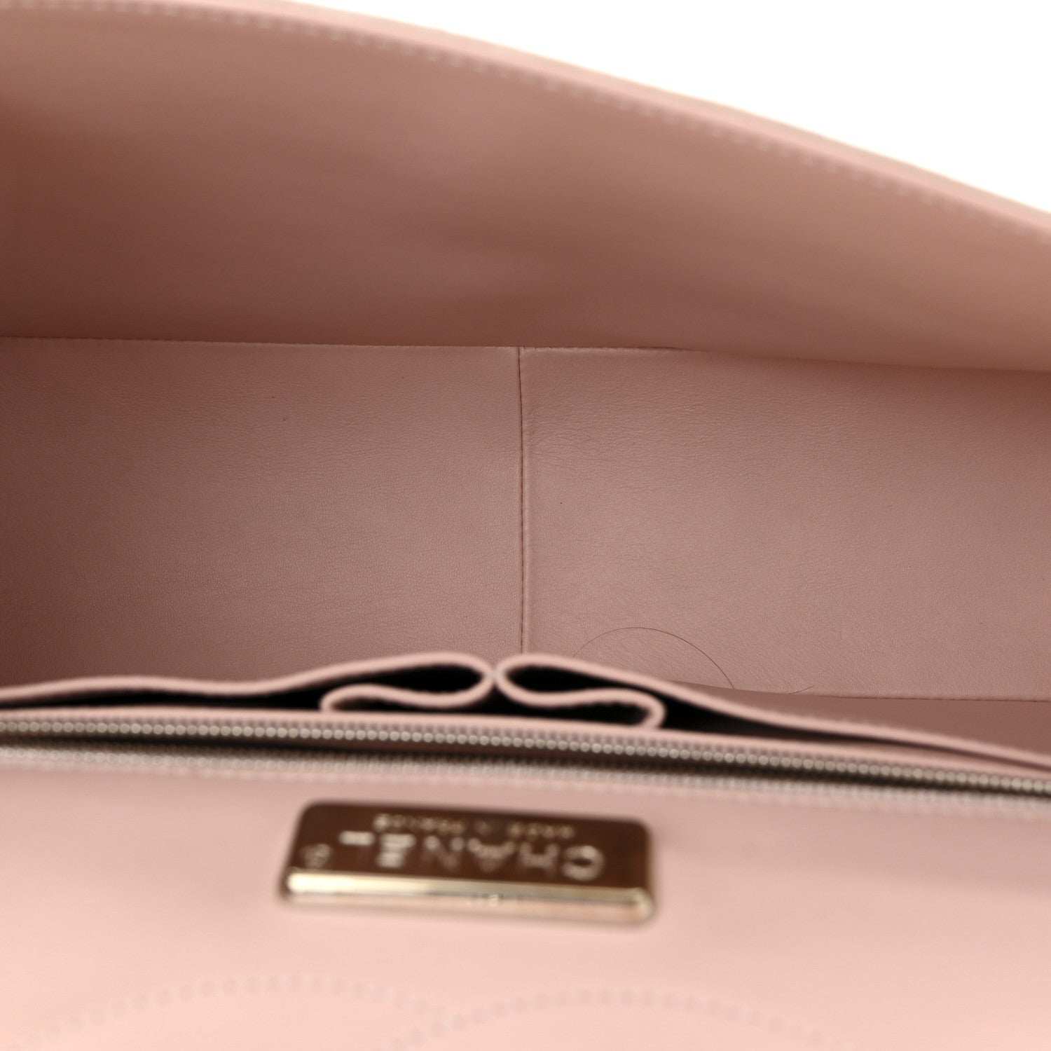 Alligator Jumbo Double Flap Light Pink