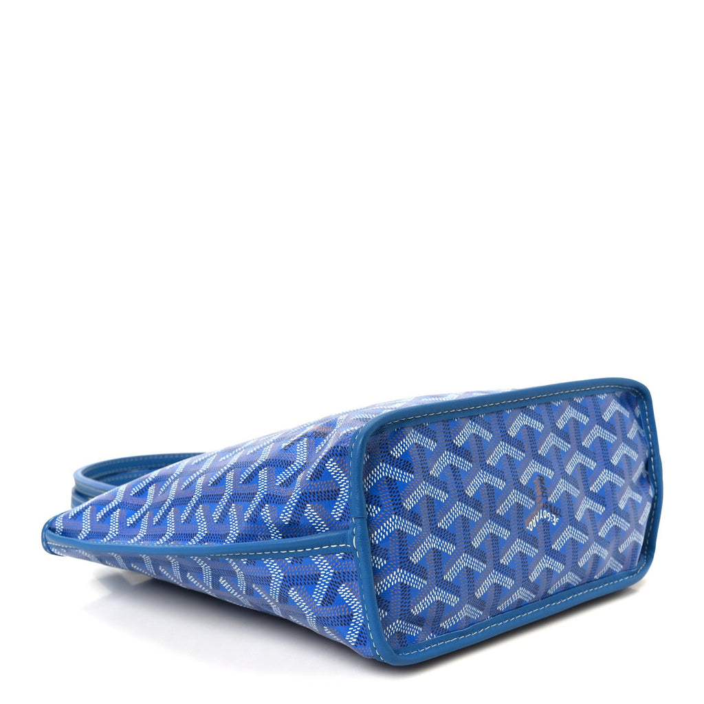 Goyardine Reversible Mini Anjou Sky Blue