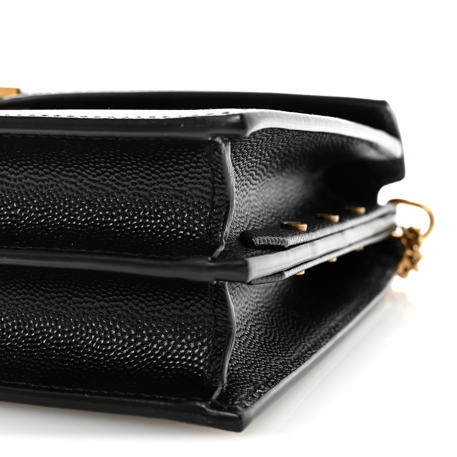 Grain De Poudre Monogram Cassandra Clasp Bag Black