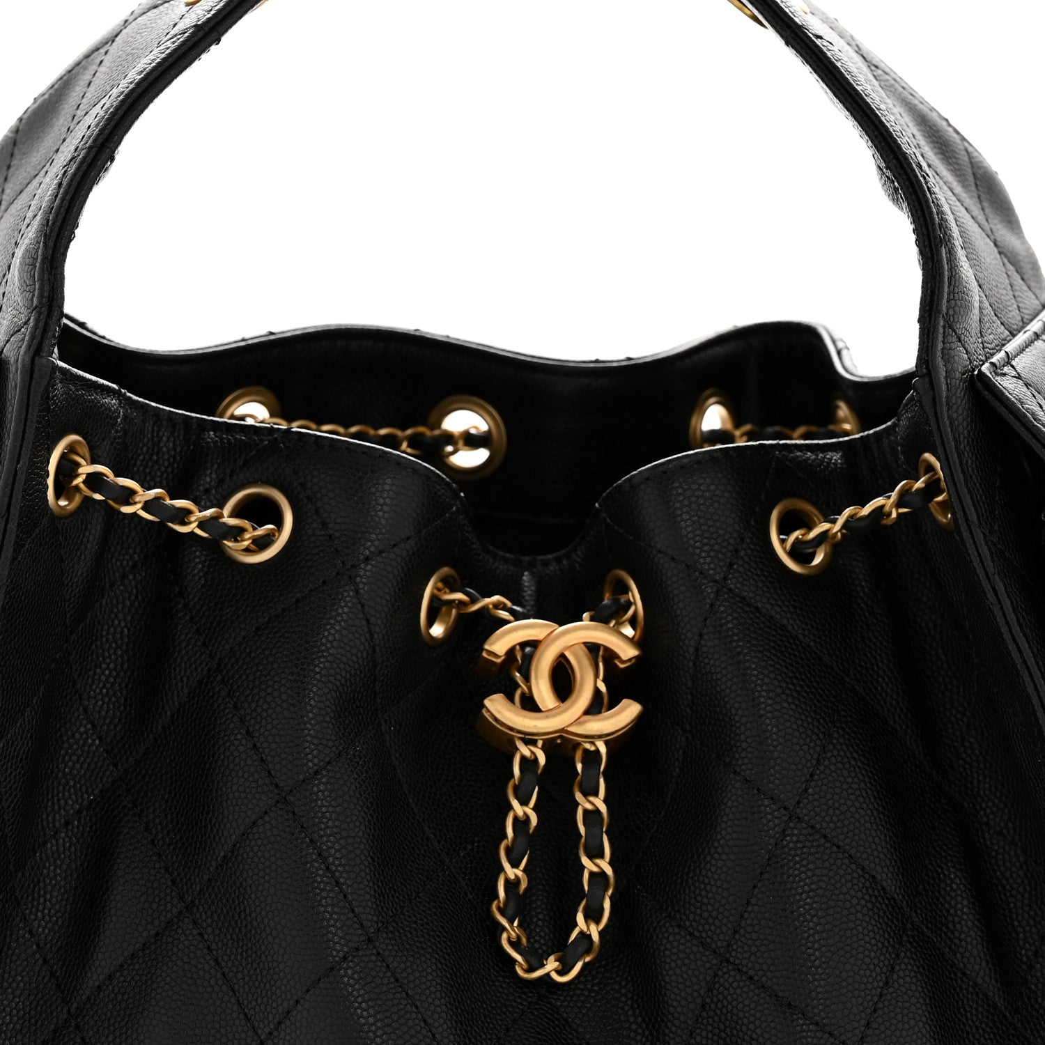 Caviar Quilted Small Chanel 25 Handbag Black