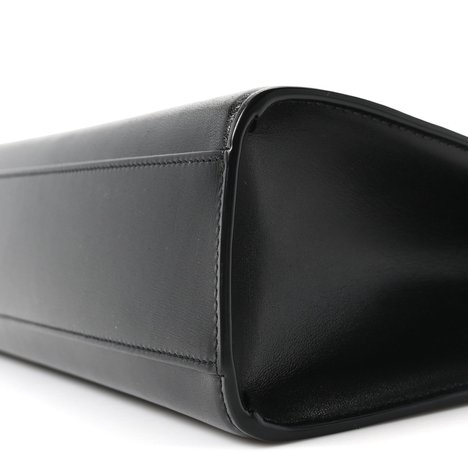 Smooth Calfskin Manhattan Shoulder Bag Black