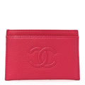 Goatskin Timeless CC  Holder Fuchsia