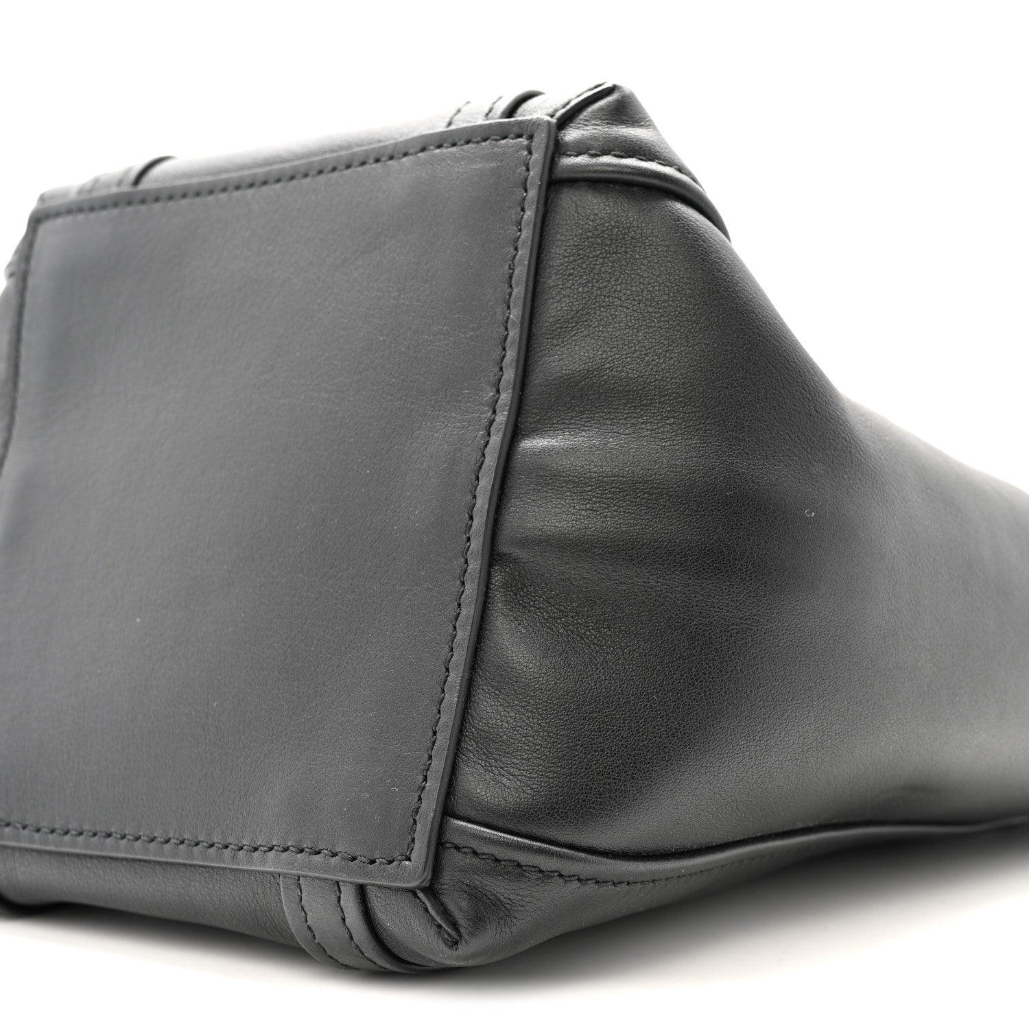 Calfskin XS Laundry Cabas Tote Black