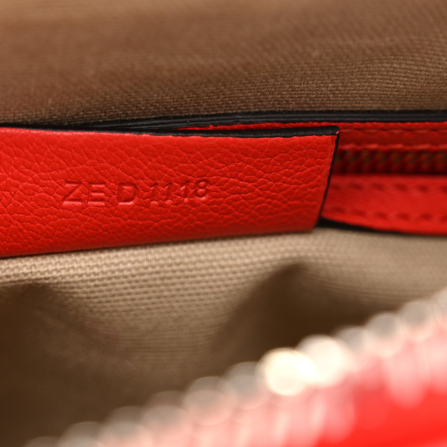 Sugar Goatskin Mini Antigona Pop Red