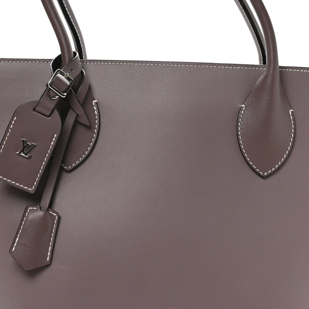 Veau Satin Holdall PM Gris