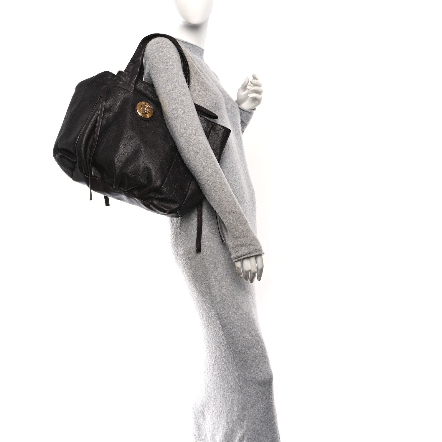 Guccissima Medium Hysteria Tote Brown