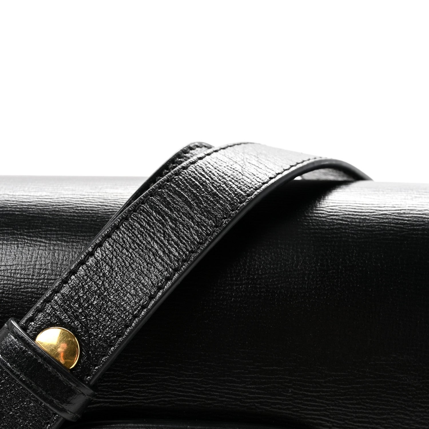Azalea Calfskin Horsebit 1955 Shoulder Bag Black
