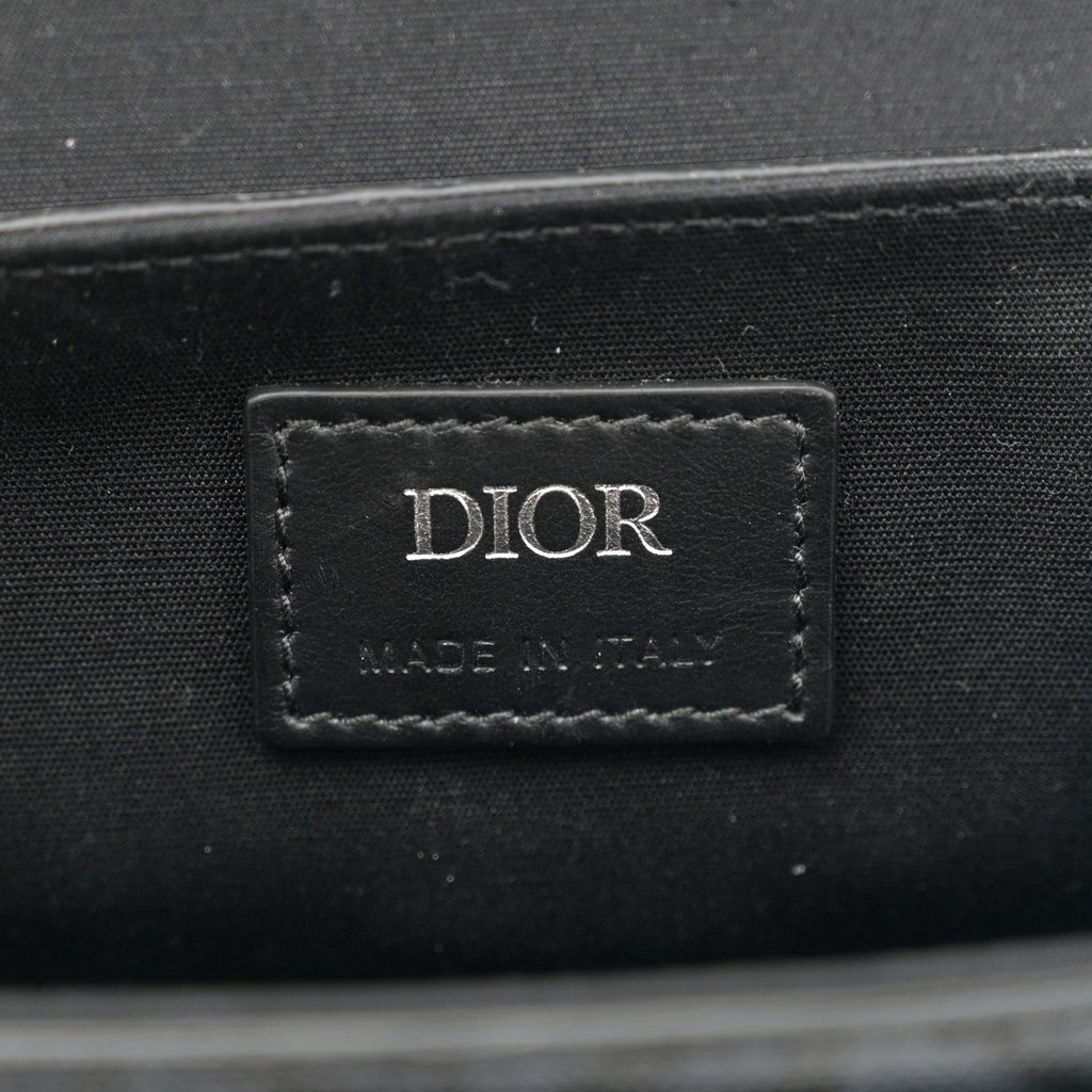 Coated Canvas CD Diamond Mini Hit The Road Bag Black
