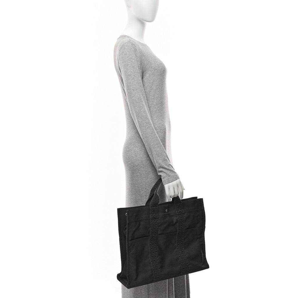 Canvas Herline MM Tote Grey