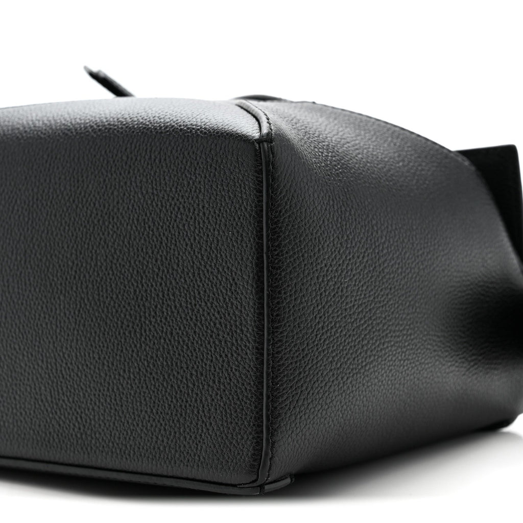 Calfskin Small Puzzle Edge Bag Black