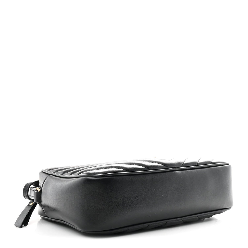 Calfskin Matelasse Monogram Lou Camera Bag Black