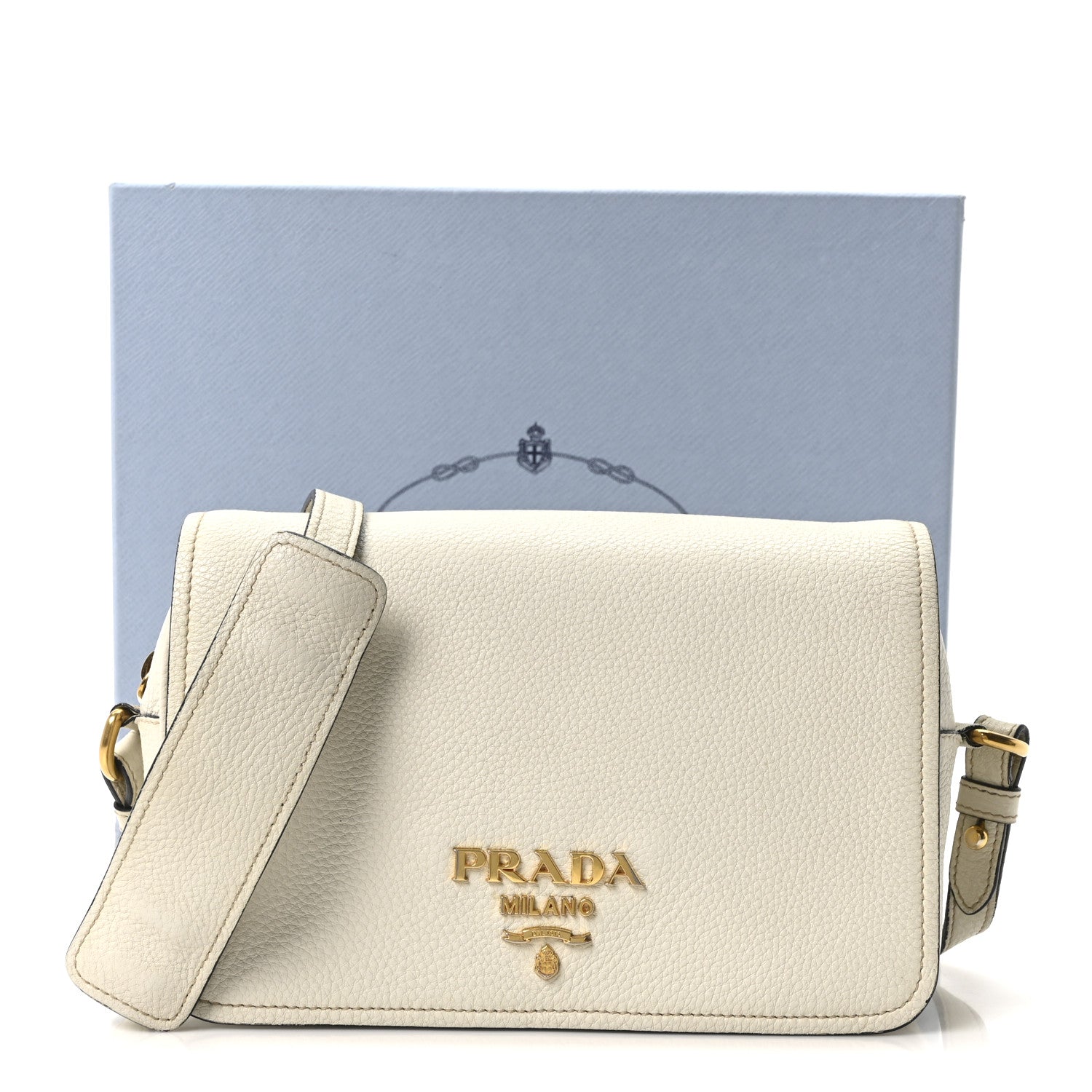 Vitello Phenix Crossbody Bag Talco