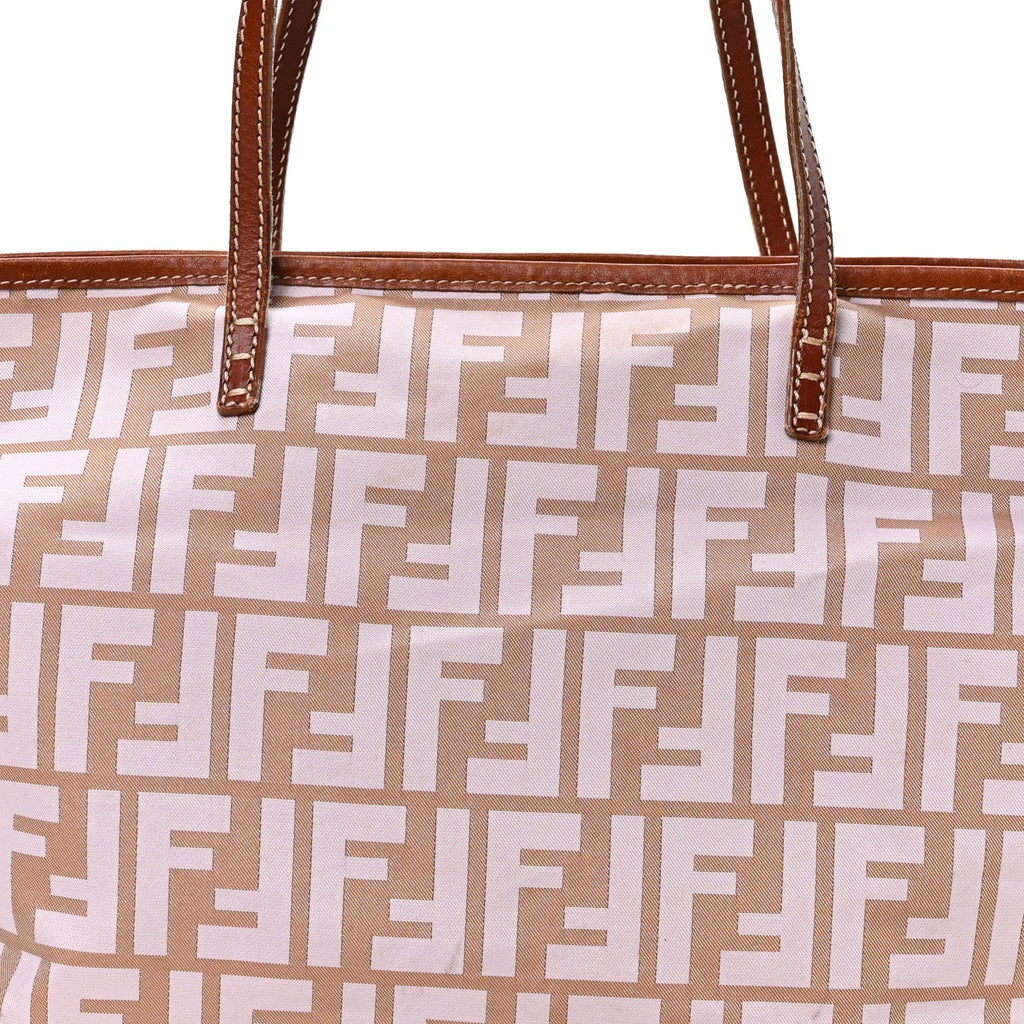 Zucca Roll Tote Beige Brown